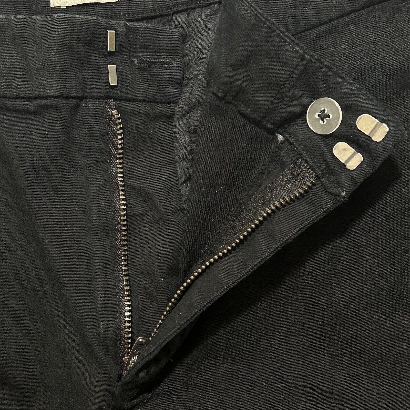 Other A New Day 12 4" Inseam Chino Flat Front Black Shorts Size 34" / US 12 / IT 48 - 4 Thumbnail