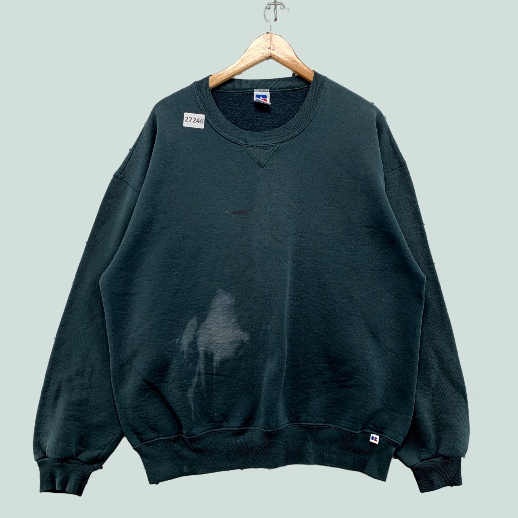 Russell Athletic VINTAGE Russell Athletic Sweatshirt Green Mens XLT USA Crewneck 90s Size US XL / EU 56 / 4 - 1 Thumbnail