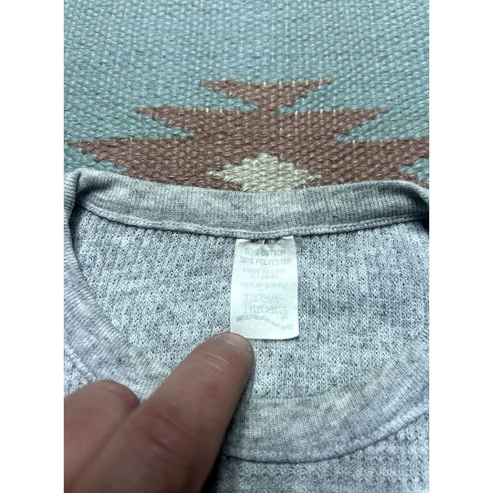 Vintage VINTAGE 70s 80s waffle knit thermal shirt gray base layer women’s XL Shirt Womens XL Gray 70s 80s Vintage Thermal Shirt Size XL / US 12-14 / IT 48-50 - 5 Thumbnail