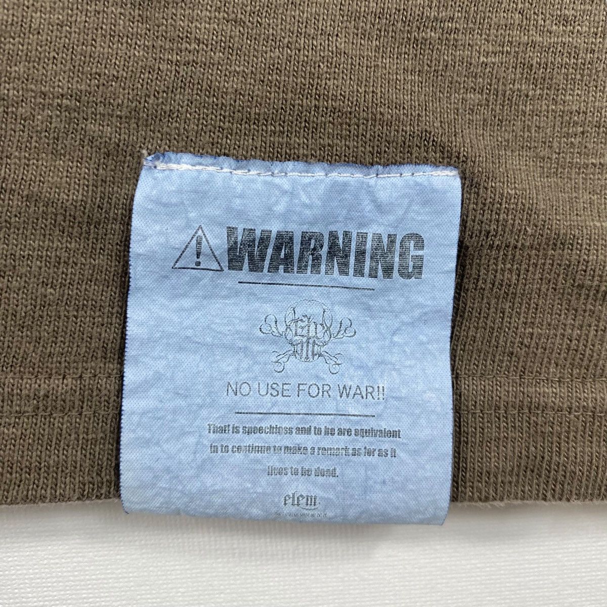 Japanese Brand ELEM The Man Is Mortal Elem Is Not Mortal Graphic Tee Shirt Size US L / EU 52-54 / 3 - 4 Thumbnail