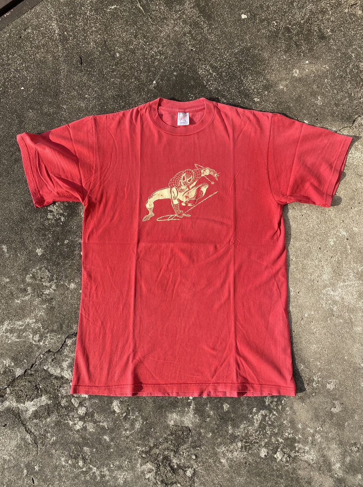 Marvel Comics × Vintage Vintage 90s Spiderman t-shirt Size US L / EU 52-54 / 3 - 1 Thumbnail