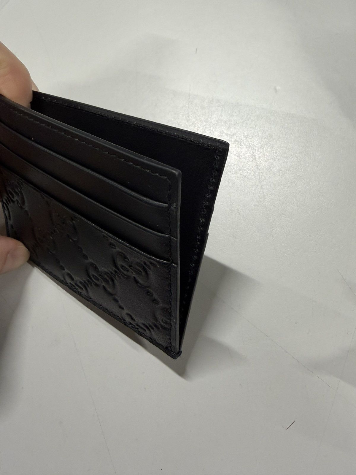 Gucci GG Emblem Card Holder NEW 375$