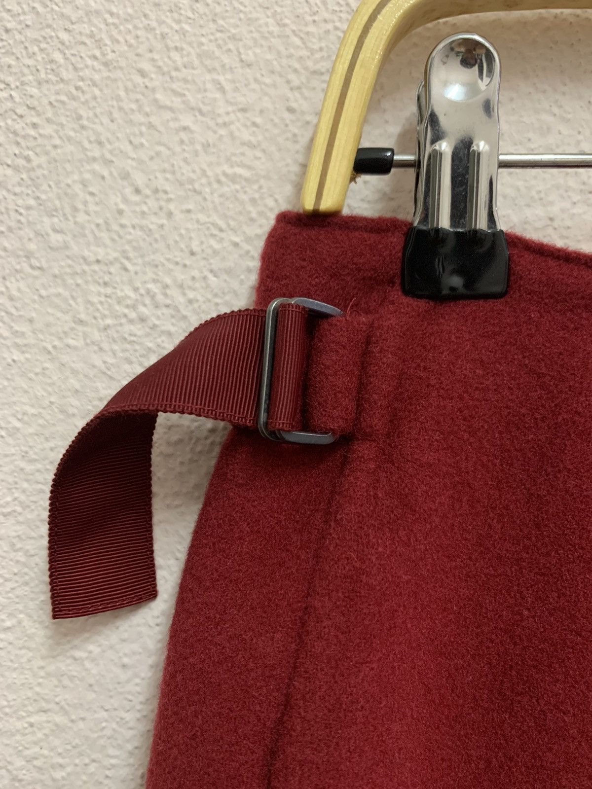 Jil Sander × Uniqlo UNIQLO x JIL SANDER +J Midi Skirt Red New Wool Blend Size 30" / US 8 / IT 44 - 7 Thumbnail