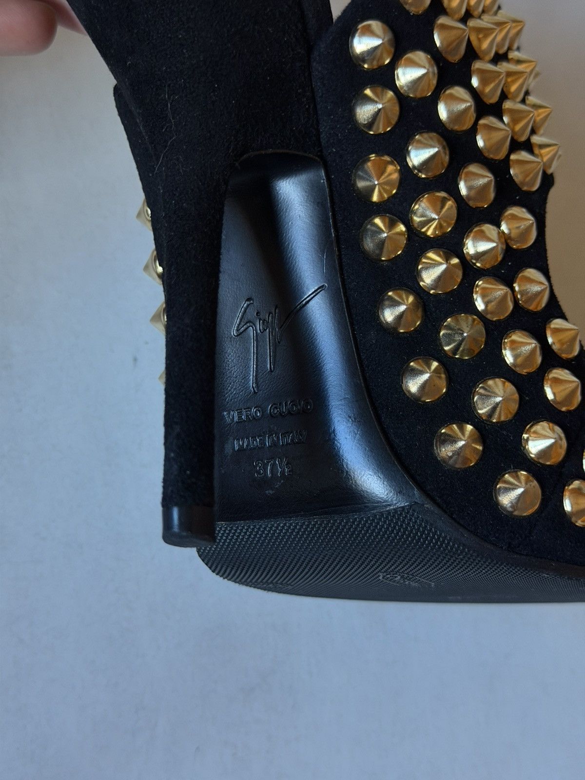 Giuseppe Zanotti Guiseppe Zanotti Studded Embellished Sandals Heels Shoes Size US 7.5 / IT 37.5 - 10 Thumbnail