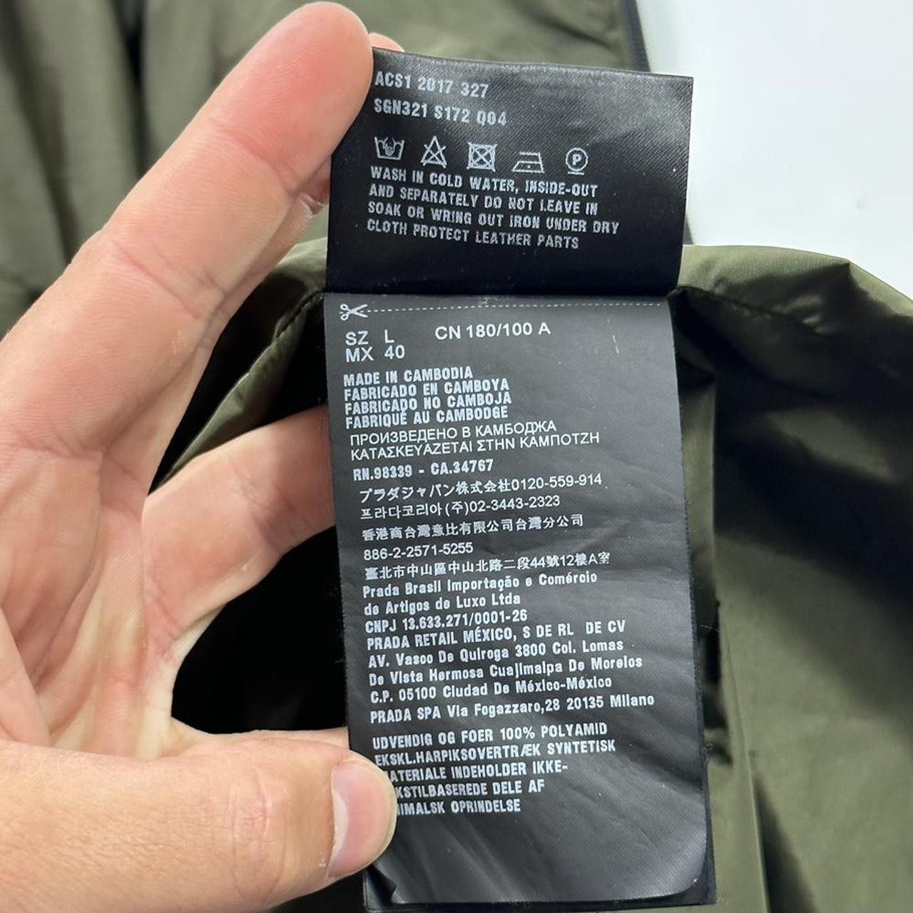 Prada Prada Milano 2017 Rubber Logo Laminated K-way Windbreaker L Size US L / EU 52-54 / 3 - 8 Thumbnail