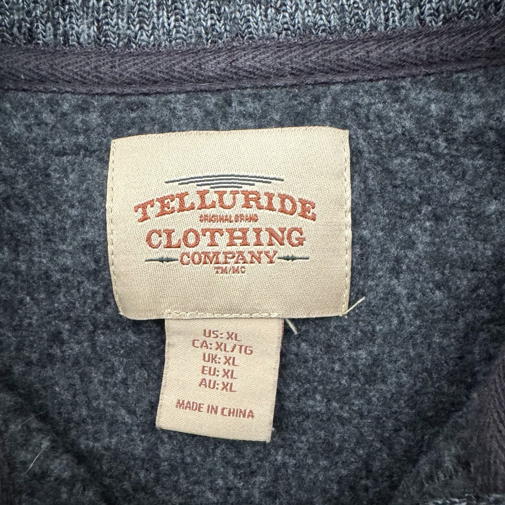 Vintage VINTAGE Telluride Clothing Sweater Mens XL Henley Casual Warm Fleece Gray 100% Polyester Button Mock Neck Size US XL / EU 56 / 4 - 5 Thumbnail
