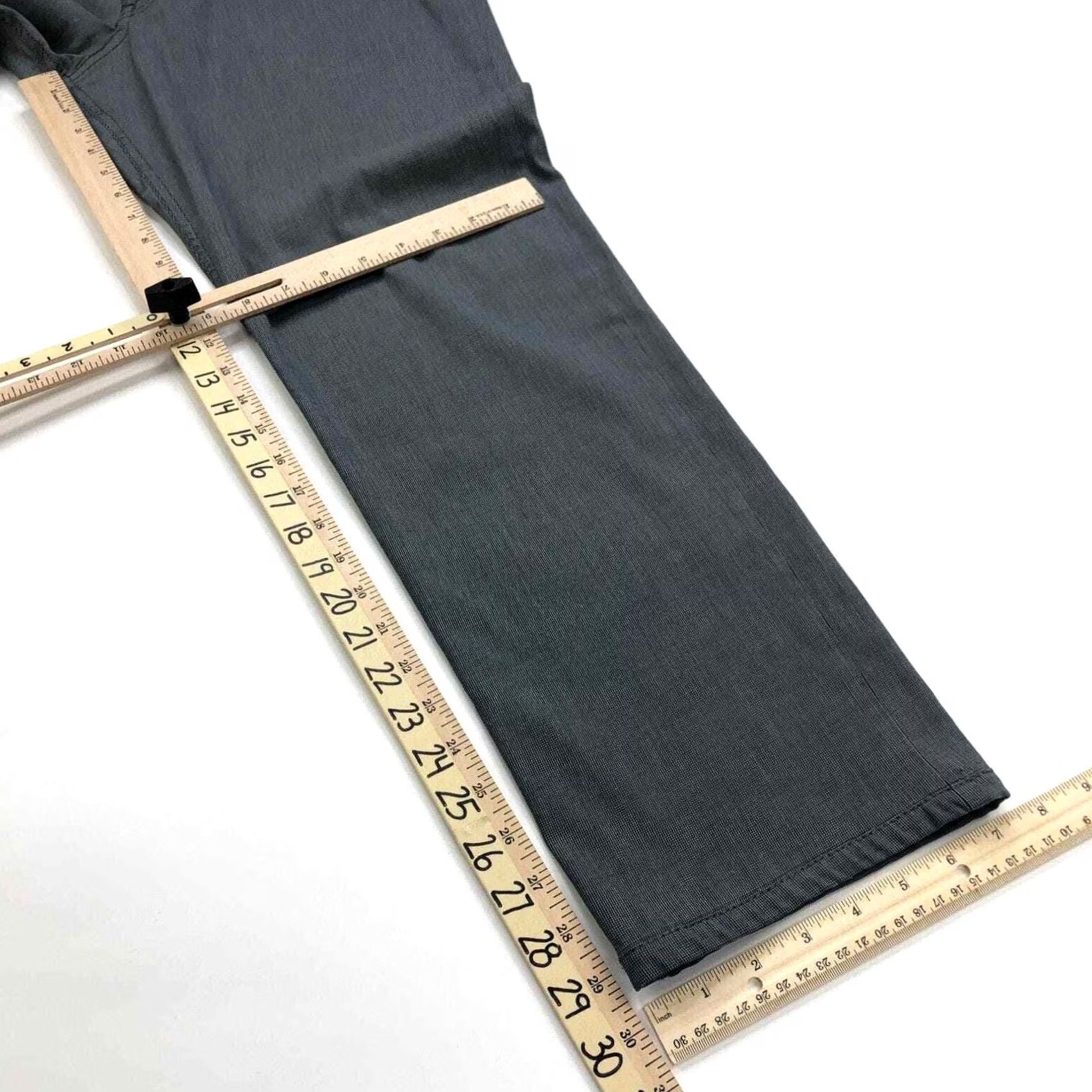 BRAX BRAX Cooper Regular 34x34 Flat Front Chino Pants Gray Mens Straight Leg Wide Belt Loops Pockets Dress Workwear Casual Formal 30L 35W 0 Size US 38 / EU 54 - 4 Thumbnail