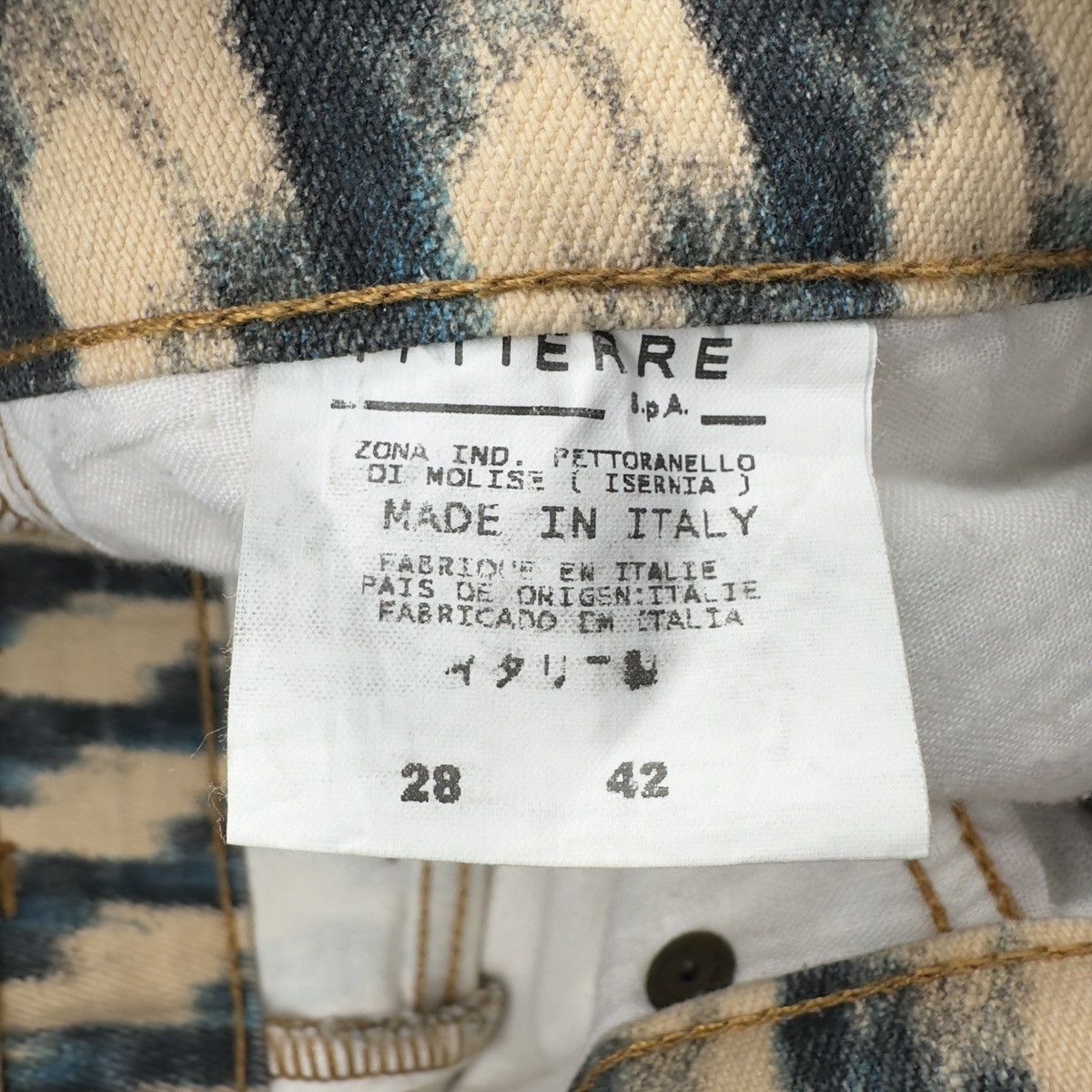 Dolce & Gabbana Vintage Dolce & Gabbana Striped Pattern Jeans – Size 28/42 Size 28" / US 6 / IT 42 - 9 Thumbnail