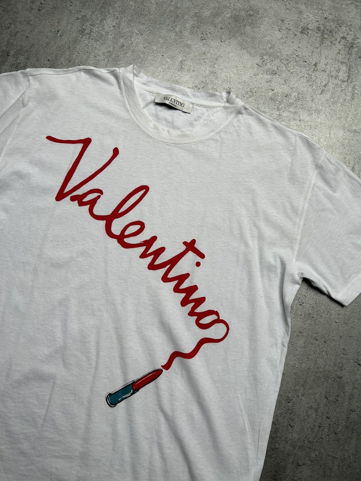 Valentino Valentino Garavani Lipstick Logo T-Shirt Size US S / EU 44-46 / 1 - 2 Thumbnail