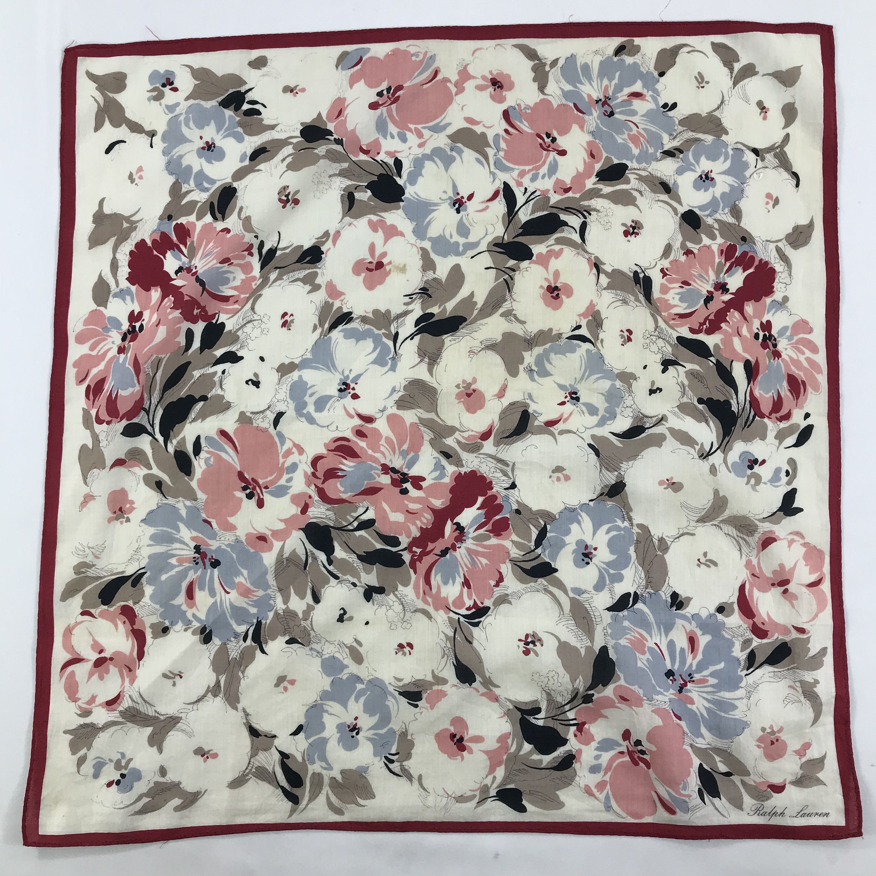 Ralph Lauren × Vintage Ralph Lauren Bandana / Handkerchief / Neckerchief - S1522 Size ONE SIZE - 1 Thumbnail