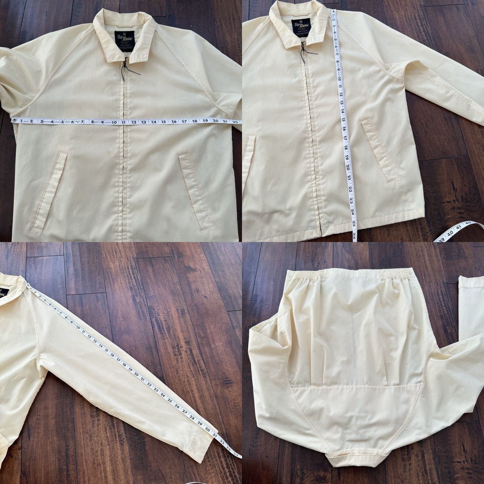 Vintage VINTAGE Men's Work Jacket Full Zip Yellow Cotton Chambray 1960s 70s Chore Workwear Large Size US L / EU 52-54 / 3 - 8 Thumbnail