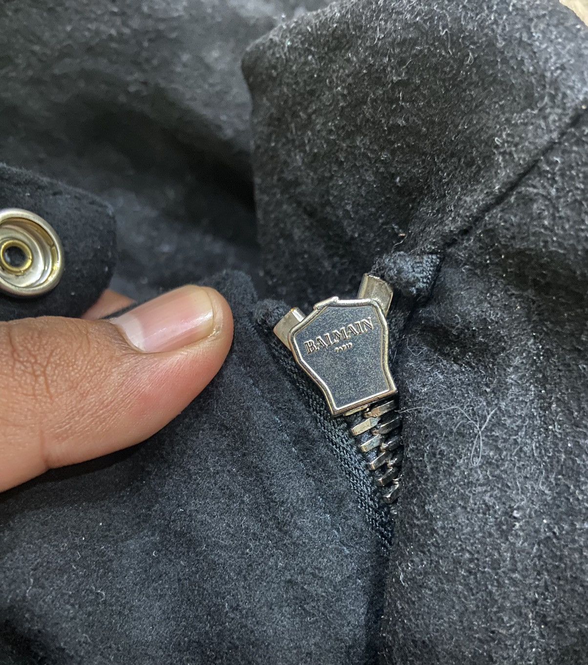 Balmain Balmain Double Collar Zipped Bondage Suede Jacket Size US M / EU 48-50 / 2 - 14 Thumbnail
