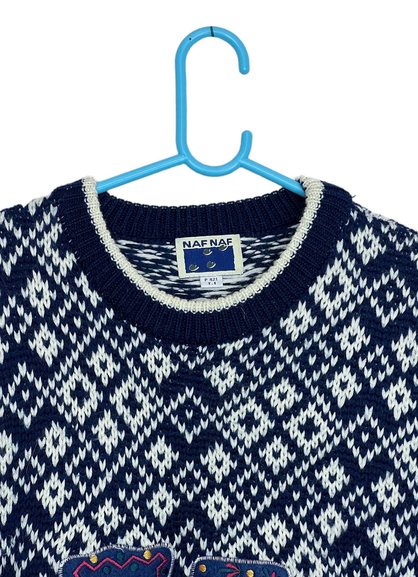 Designer × Vintage Vintage Naf Naf Knit Sweater #73 Logo Size US M / EU 48-50 / 2 - 4 Thumbnail