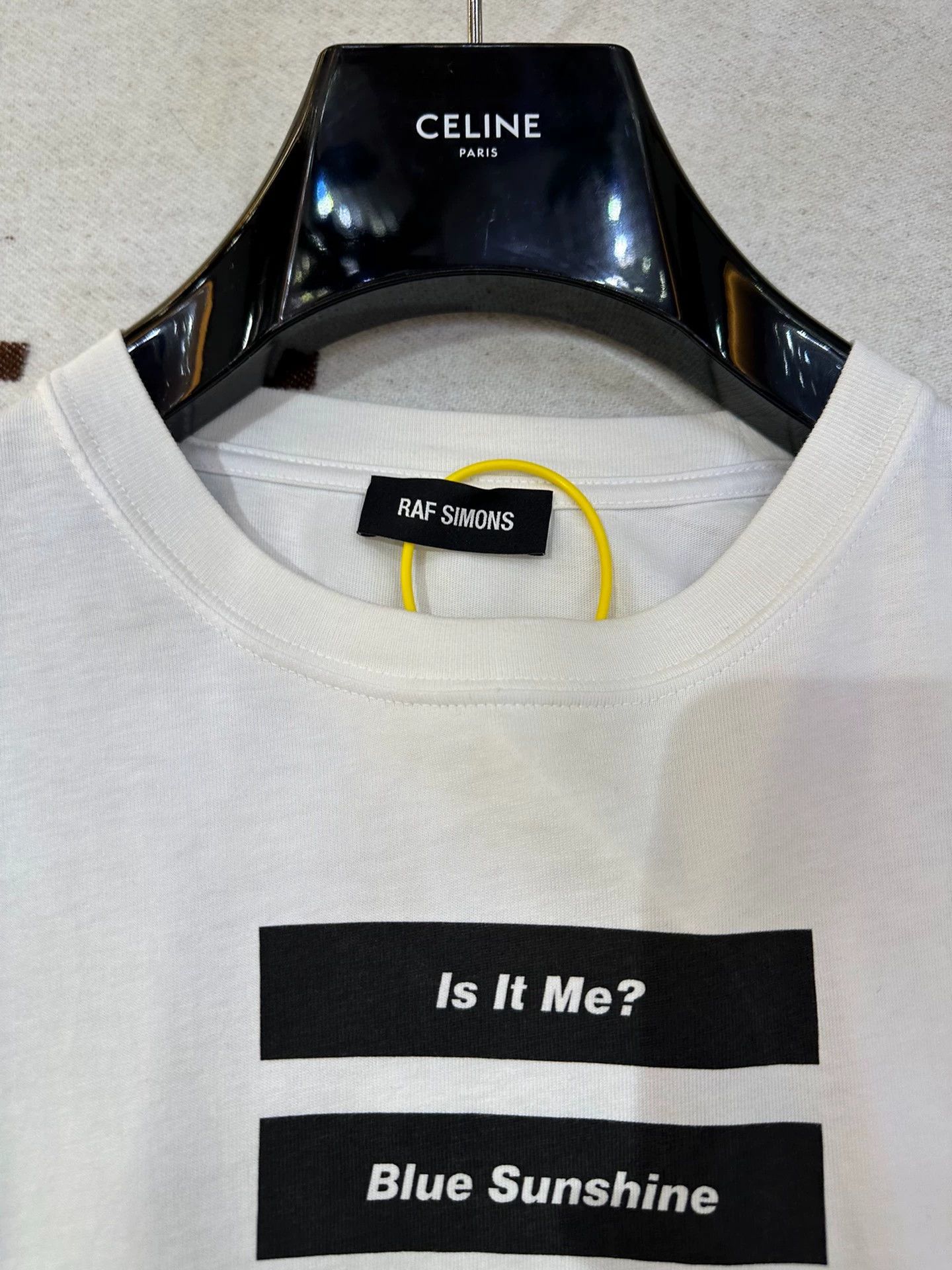 Raf Simons Raf Simons and Celine's white short sleeved T-shirt -DMC Size US M / EU 48-50 / 2 - 1 Thumbnail