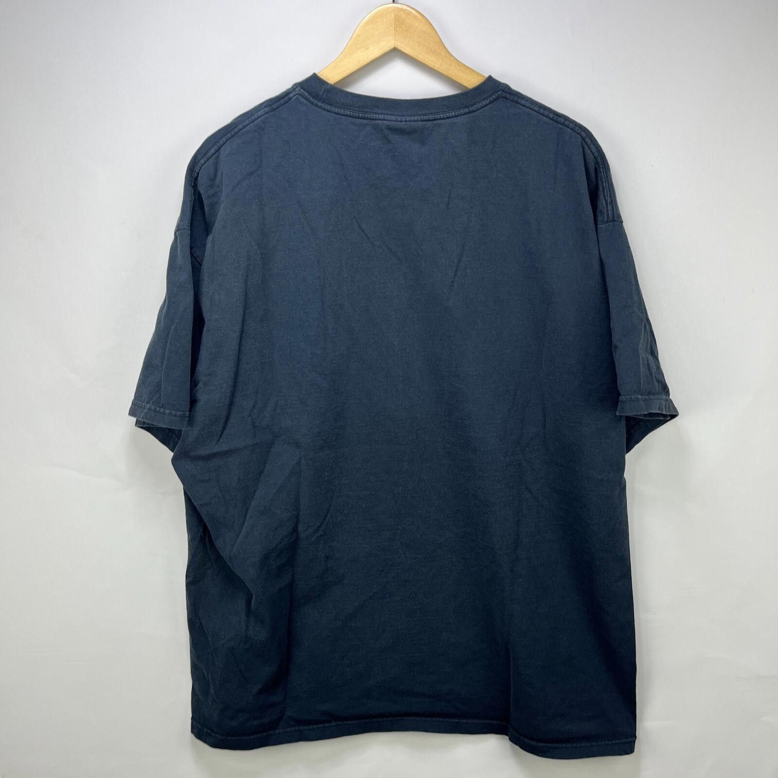 Vintage Vintage 90s Sun Faded Blank Black T-Shirt 2XL Size US XXL / EU 58 / 5 - 7 Thumbnail