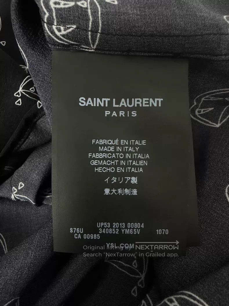 Saint Laurent Paris Saint Laurent Paris Size 39 Black Mulberry Silk Vampire Fa Size US S / EU 44-46 / 1 - 5 Thumbnail