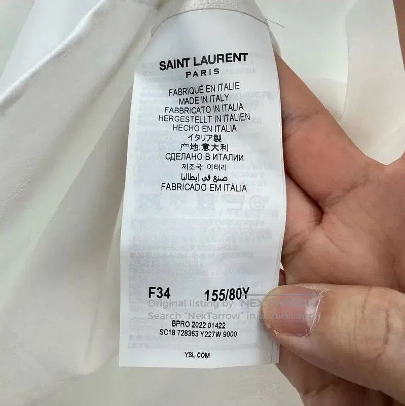 Yves Saint Laurent YSL White Ruffled Long Sleeve Shirt for Women . Size XS / US 0-2 / IT 36-38 - 6 Thumbnail