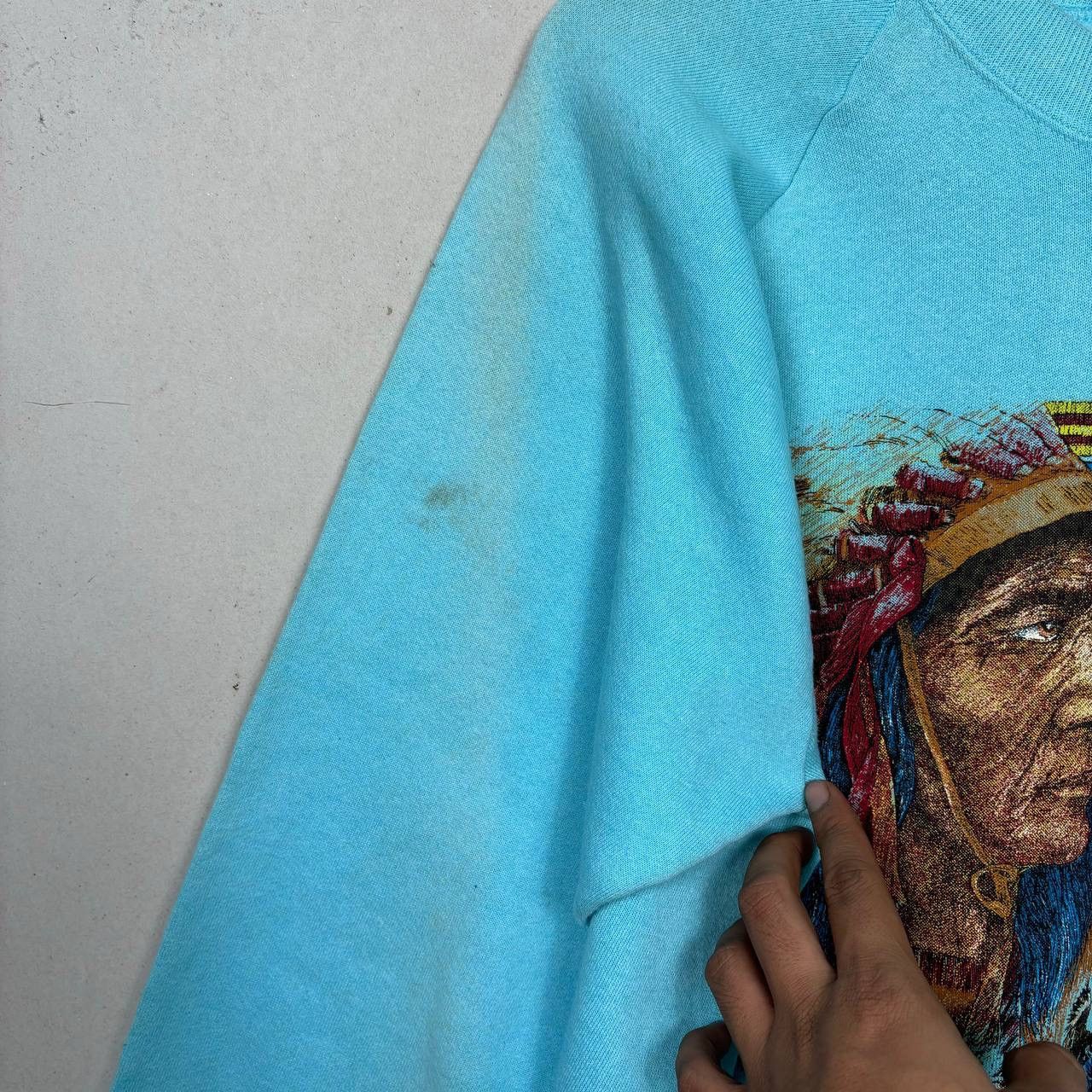Native VTG 1990 Native American Chief FOTL Sweatshirt USA Made XL Size US XL / EU 56 / 4 - 5 Thumbnail