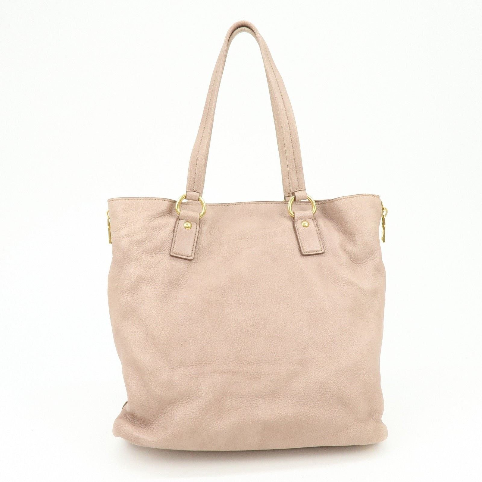 Prada Prada Logo Calfskin Tote Pink Size ONE SIZE - 2 Thumbnail