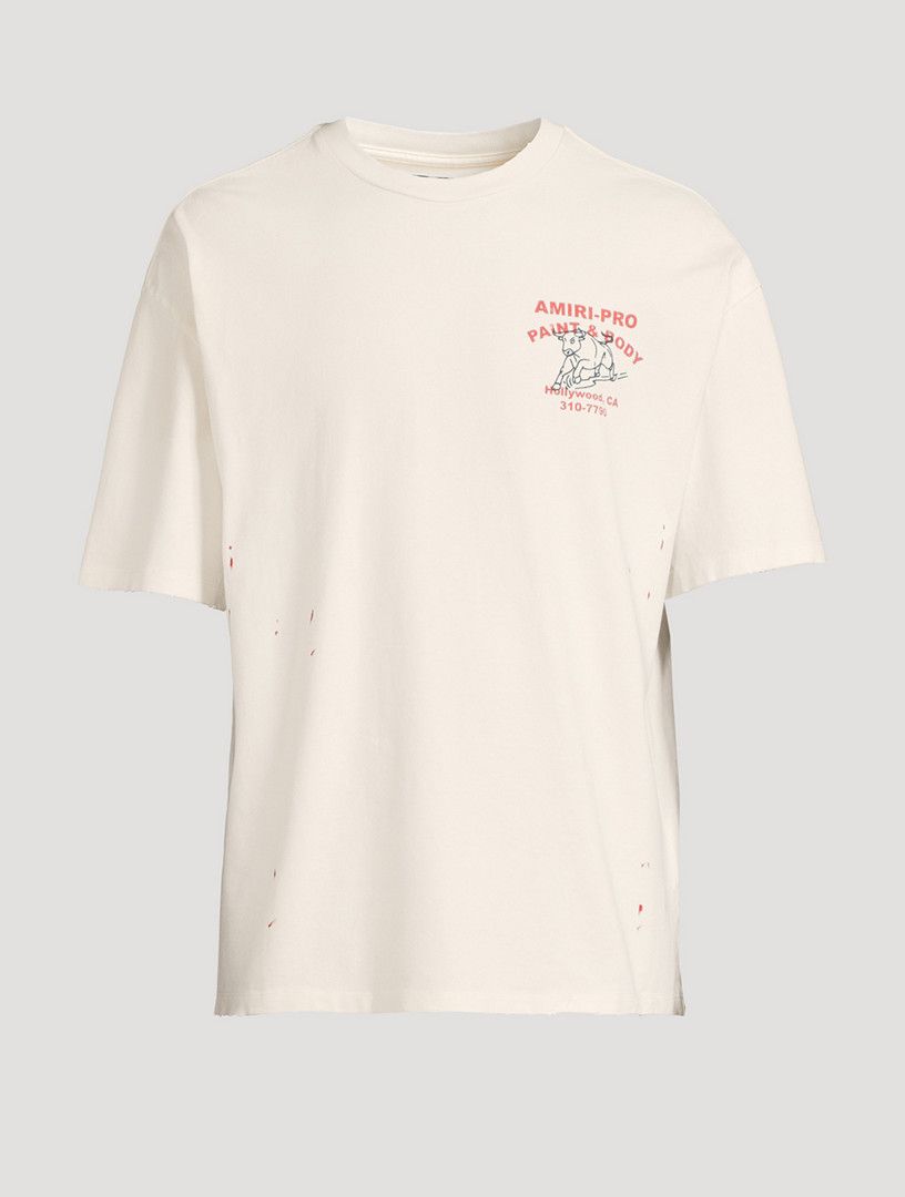 Amiri o1h1sh11225 Bull Oversized Tee in White Size US XS / EU 42 / 0 - 1 Thumbnail