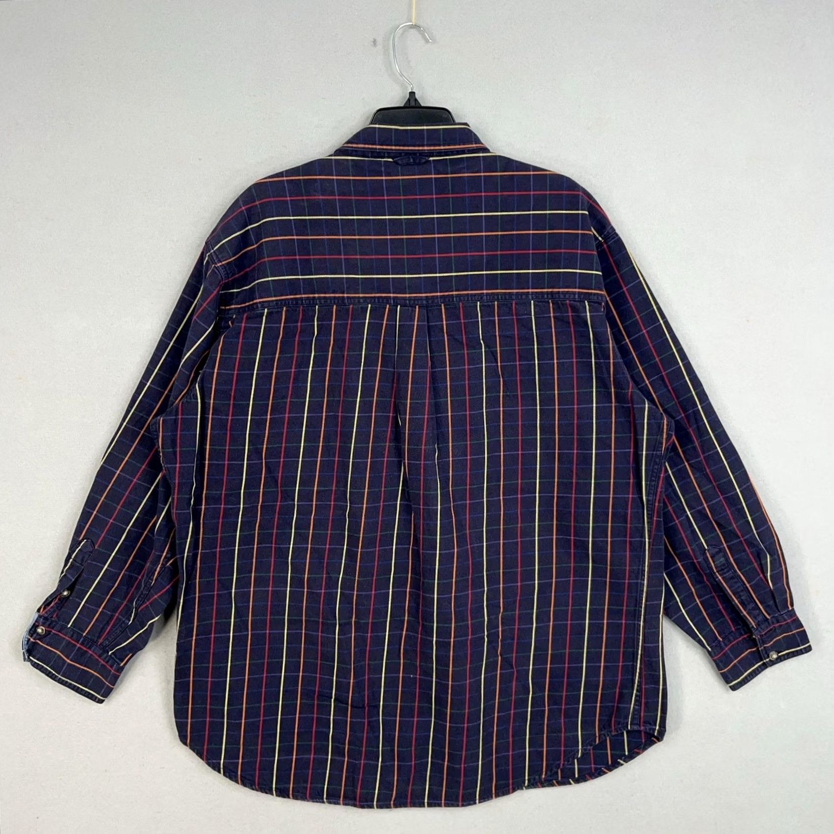 Roper VINTAGE Roper Shirt Mens 2XL Blue Red Plaid Twill Western Rodeo Cowboy Casual Shirt Size US XXL / EU 58 / 5 - 5 Thumbnail