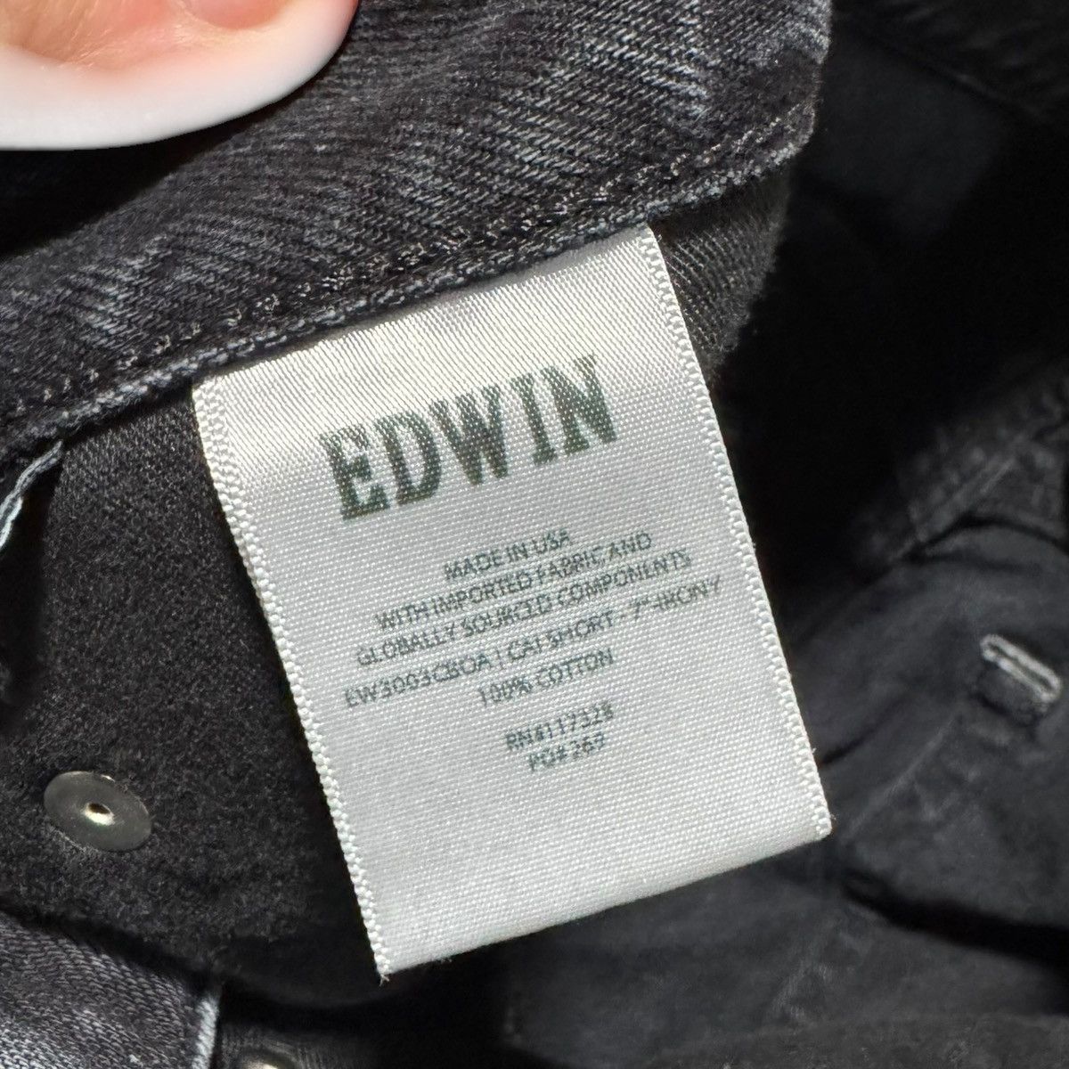 Edwin Edwin Cai Short Black 6” Inseam Cut Off Shorts Women’s 27” Size 27" / US 4 / IT 40 - 6 Thumbnail