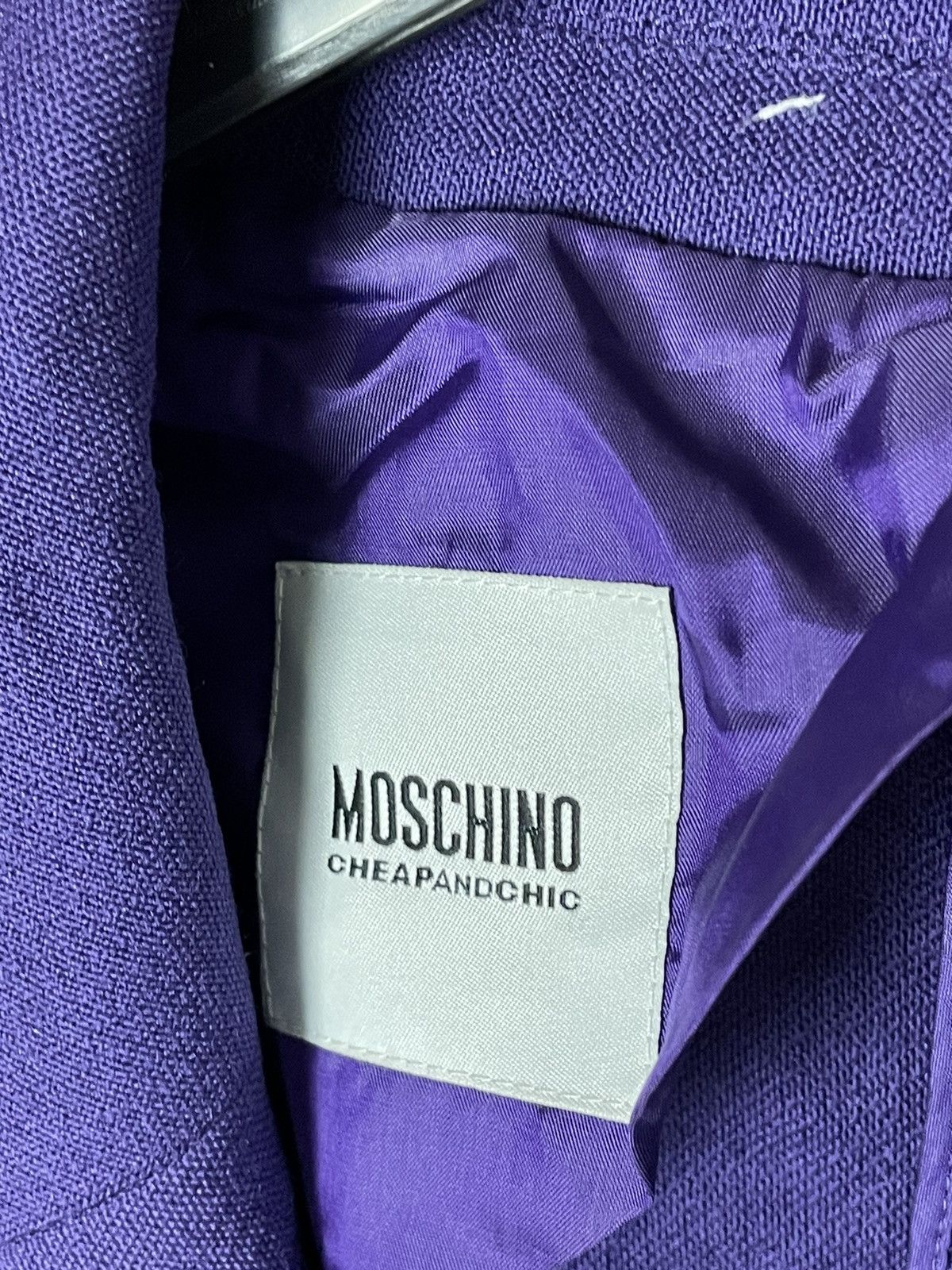 Moschino × Vintage Women's MOSCHINO CHEAP AND CHIC Blazer Jacket Size M / US 6-8 / IT 42-44 - 6 Thumbnail