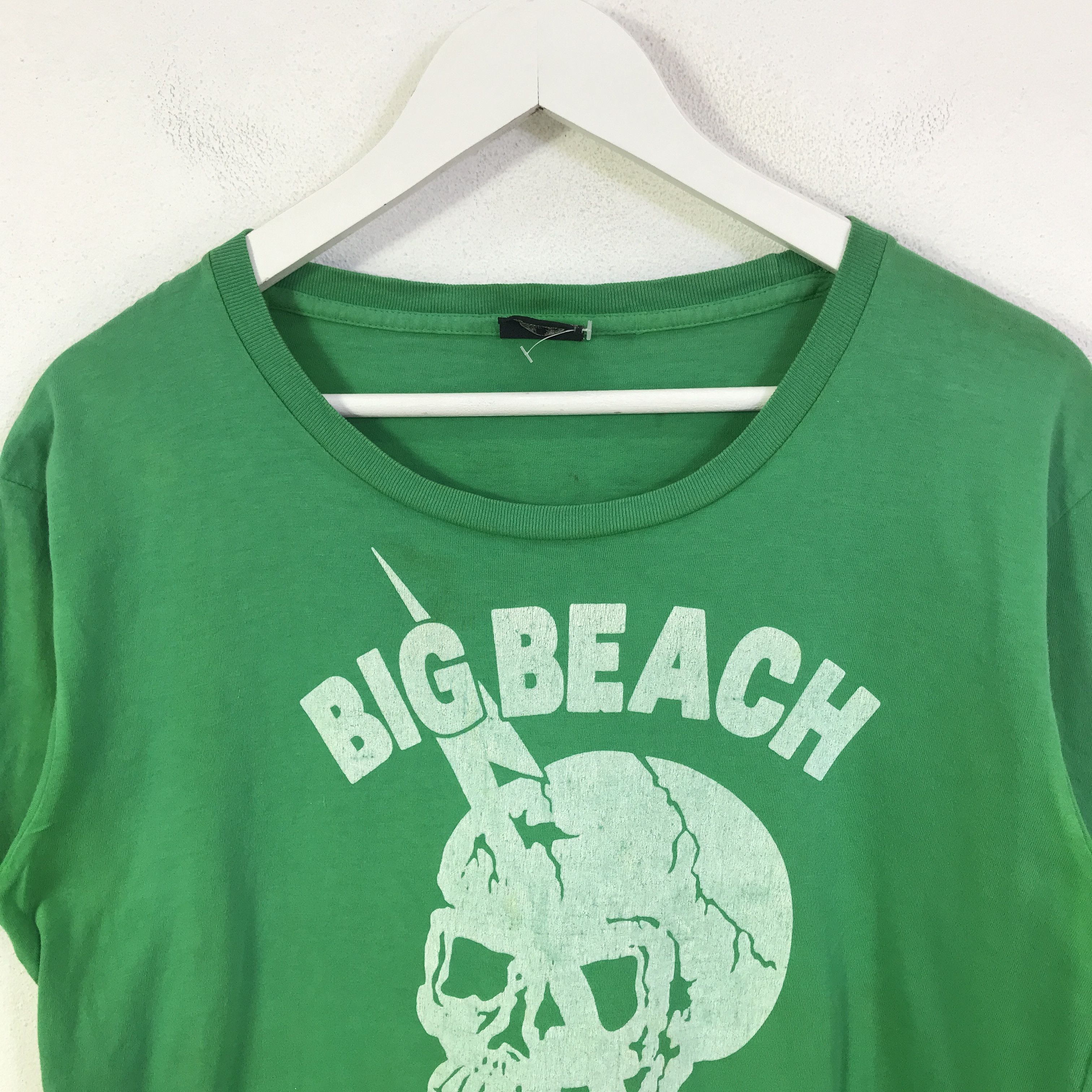 Japanese Brand big beach x rna japan skull design t-shirt K117B8 Size US L / EU 52-54 / 3 - 4 Thumbnail