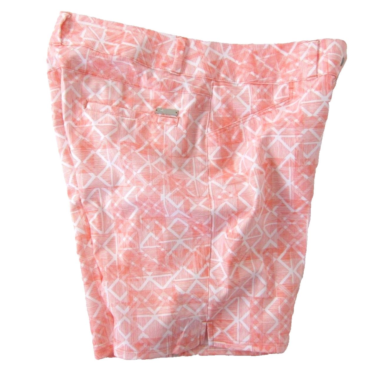 Adidas Adidas Women Pink Active Stretch Geometric Pocket Chino Golf Short 6 Size 28" / US 6 / IT 42 - 6 Thumbnail