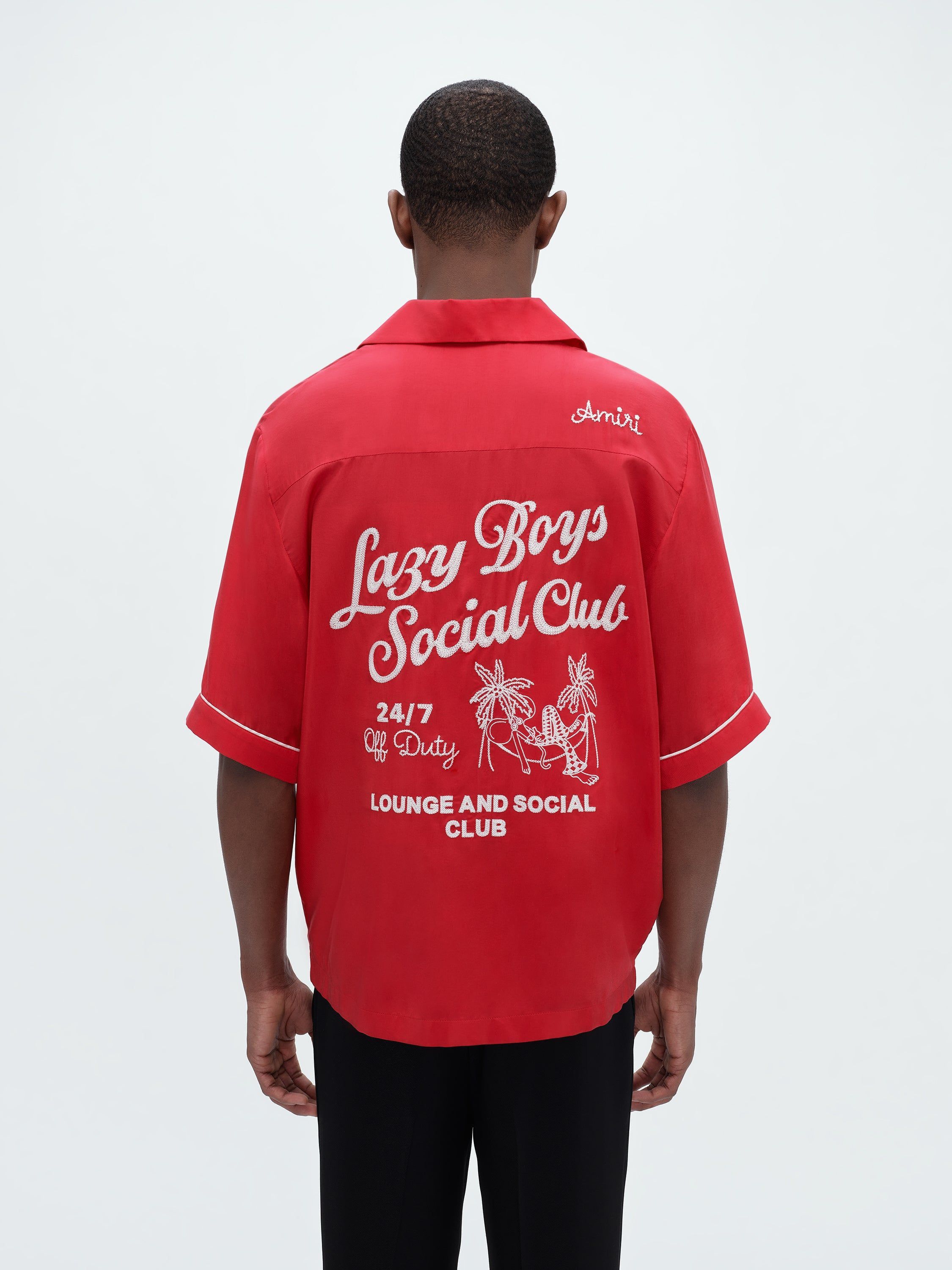 Amiri o1w1db10125 Bowling Shirt in Red Size US XL / EU 56 / 4 - 3 Thumbnail