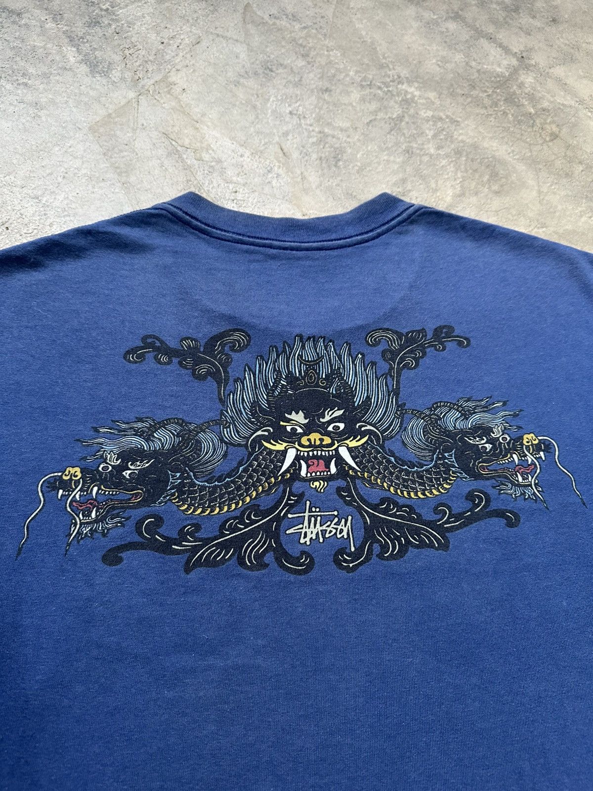 Vintage Vintage 80s Stussy Dragon Tee Size US M / EU 48-50 / 2 - 4 Thumbnail