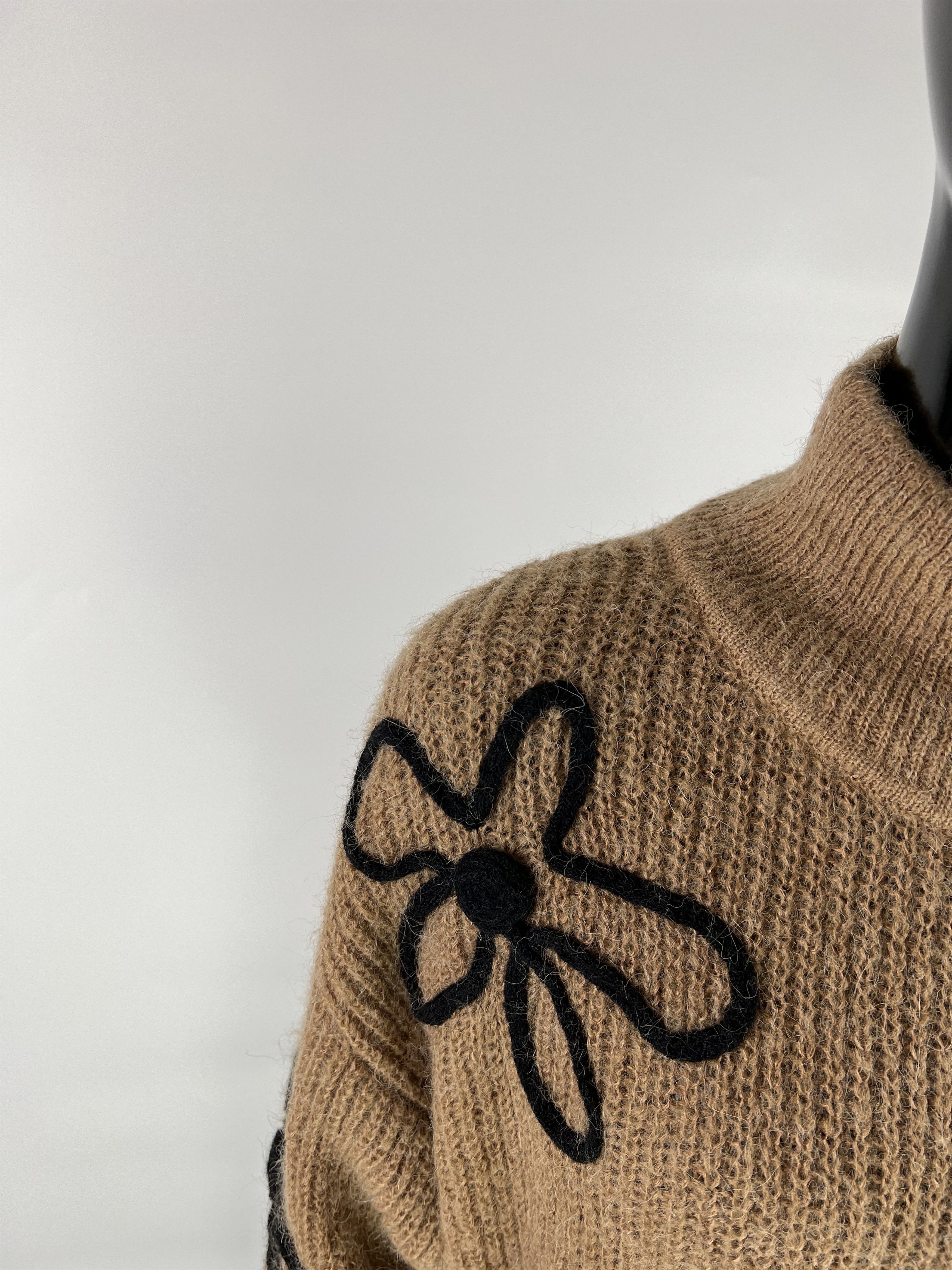 Designer Fabienne Chapot Wool Alpaca Turtleneck Sweater Size M Size M / US 6-8 / IT 42-44 - 8 Thumbnail