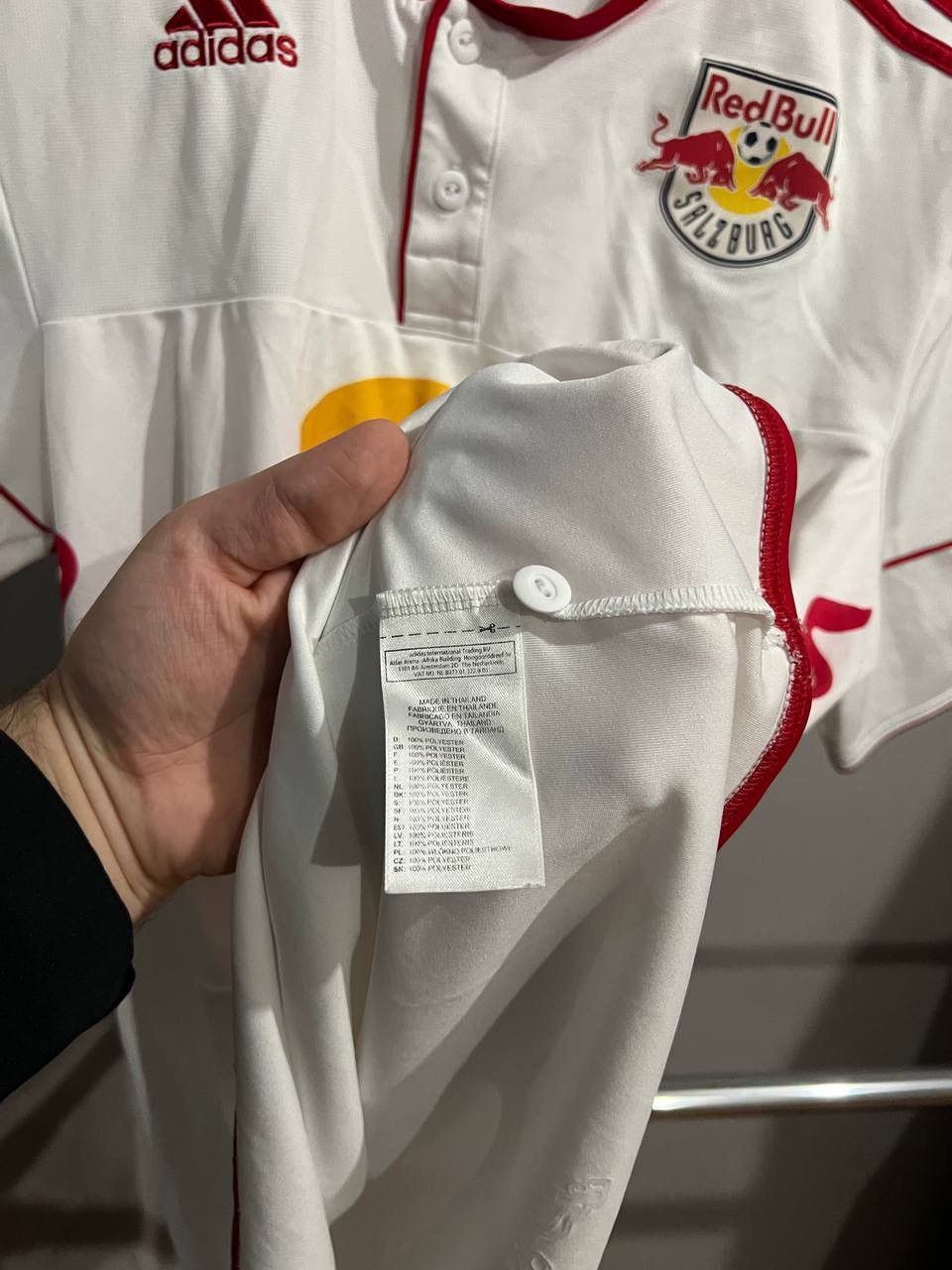 Adidas 2010/11 RED BULL SALZBURG HOME SOCCER JERSEY FOOTBALL SHIRT Size US M / EU 48-50 / 2 - 13 Thumbnail