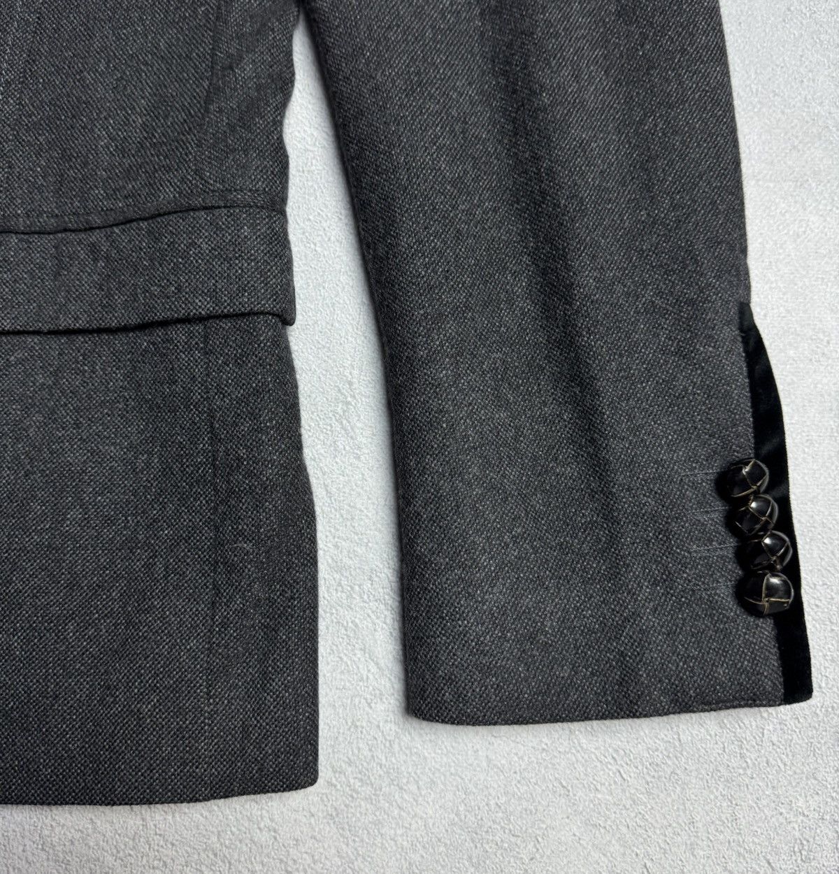 Dolce & Gabbana Dolce Gabbana Women’s Angora Wool V-Neck Blazer Jacket Size 44S - 6 Thumbnail