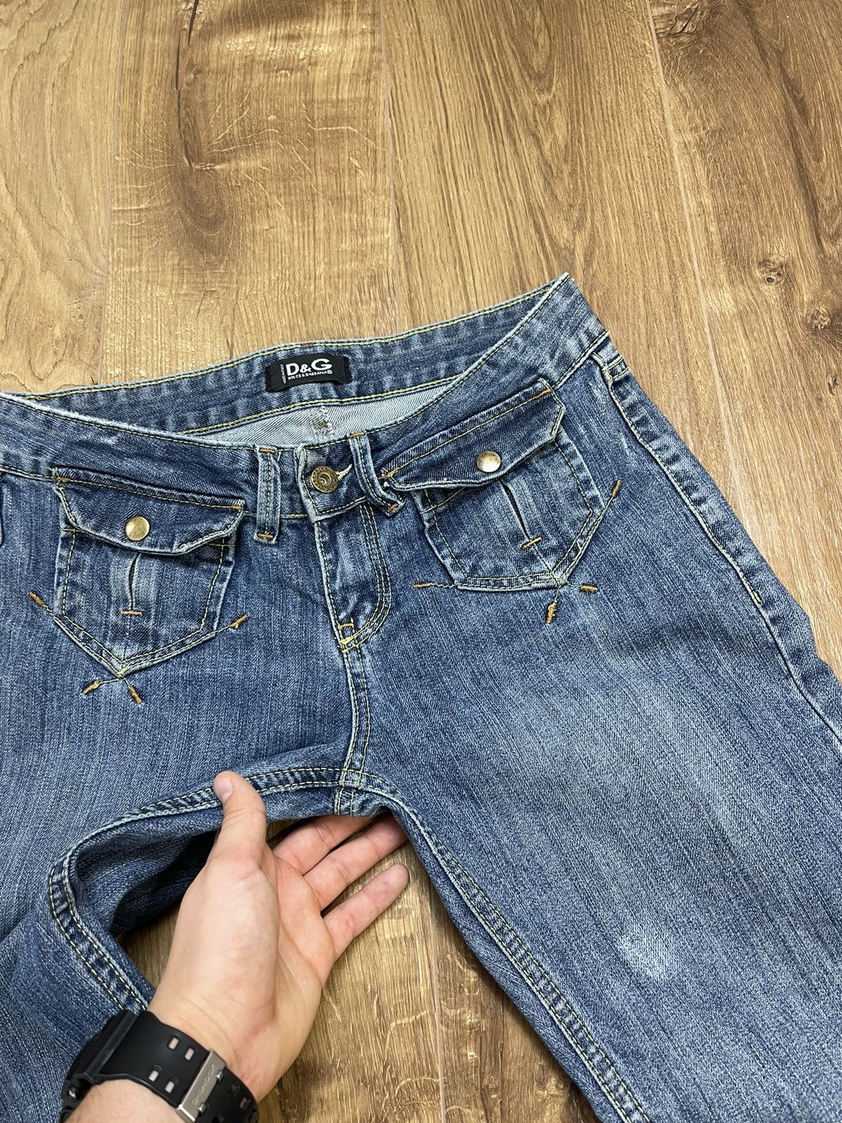 Dolce & Gabbana × Vintage Vintage Dolce&Gabbana Y2K Style Blue Stonewashed Denim Jeans Size US 29 - 8 Thumbnail