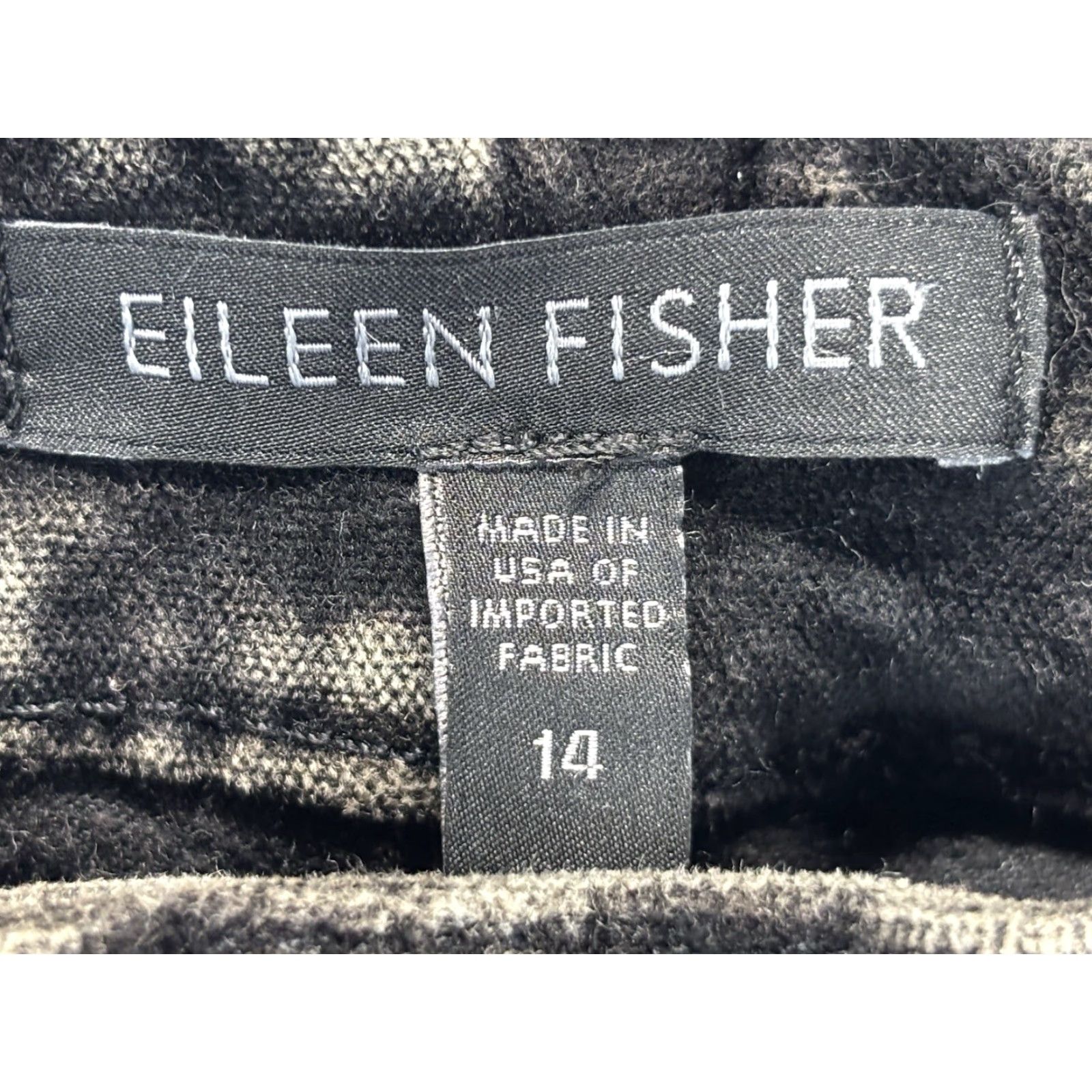 Eileen Fisher Eileen Fisher Womens Jeans Skinny Velveteen Mineral Charcoal Wash 14 33x31 Regular Inseam 31 Size 24" / US 00 / IT 34 - 5 Thumbnail