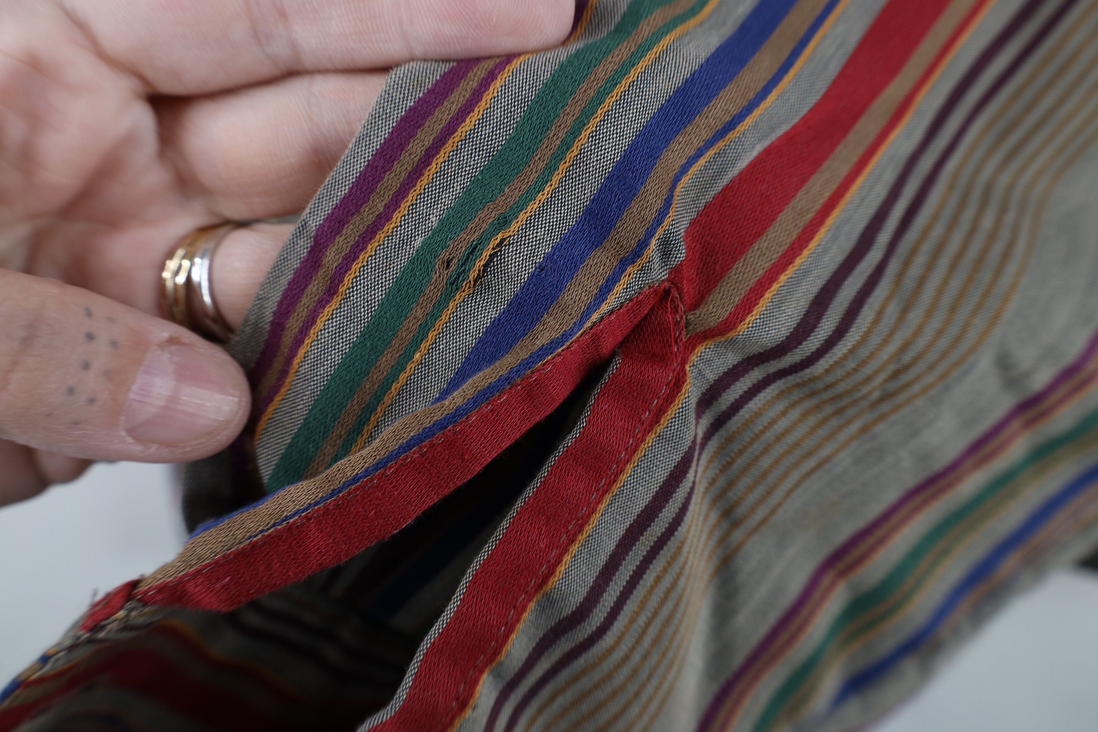Vintage Vintage 70s Streetwear Striped Collared Button Shirt USA Size XS / US 0-2 / IT 36-38 - 8 Thumbnail