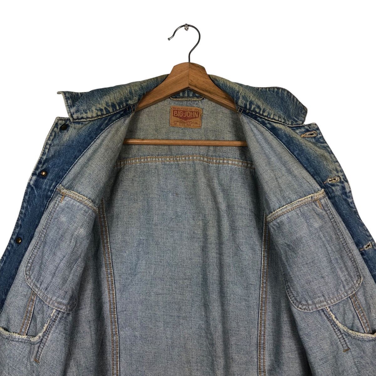 Japanese Brand 📌Vintage Trucker Denim Jacket Big-John Union Made Size US M / EU 48-50 / 2 - 15 Thumbnail