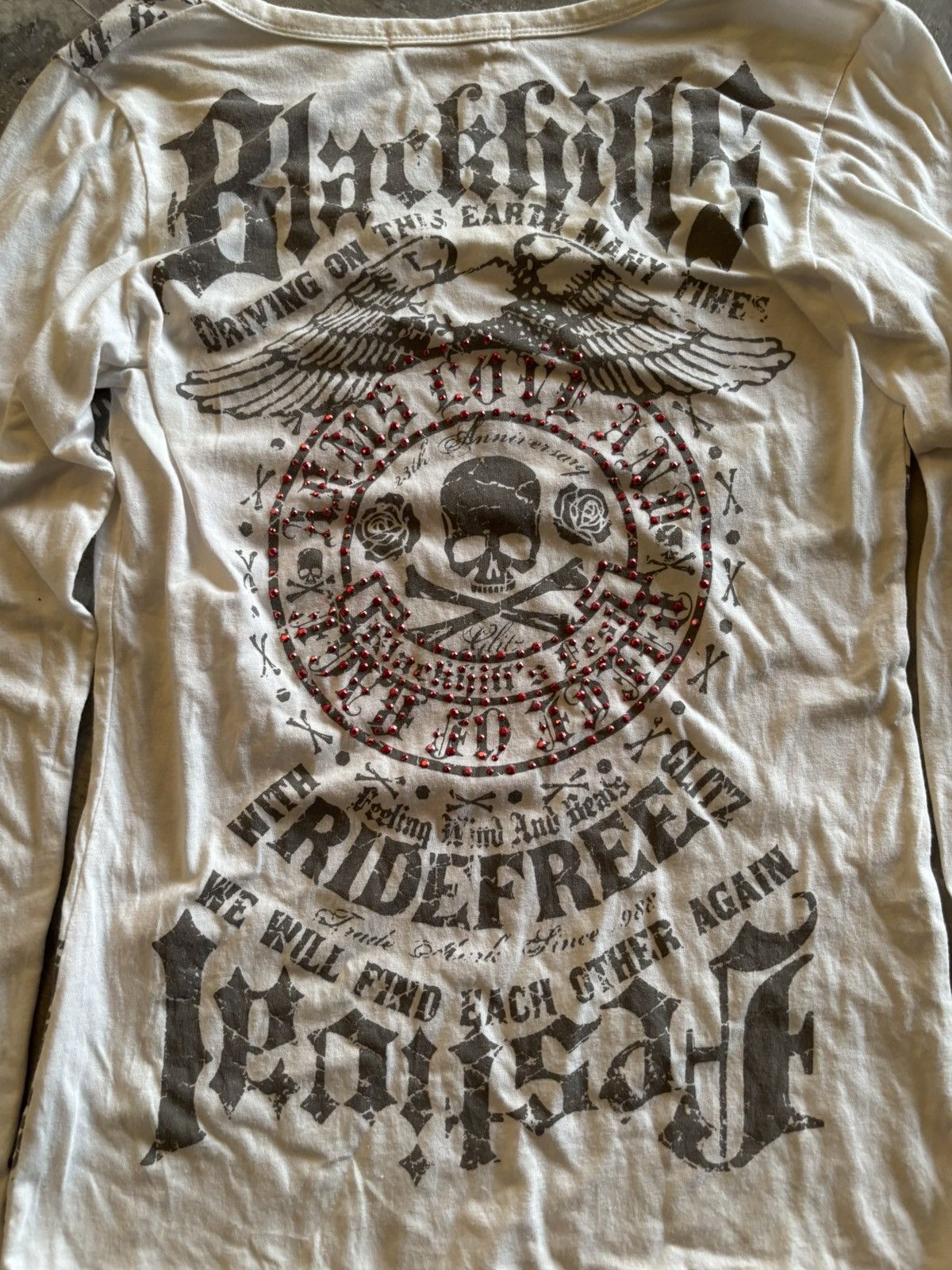 Hysteric Glamour × If Six Was Nine × Japanese Brand y2k glitz skull studded wings longsleeve punk grunge Size XS / US 0-2 / IT 36-38 - 11 Thumbnail