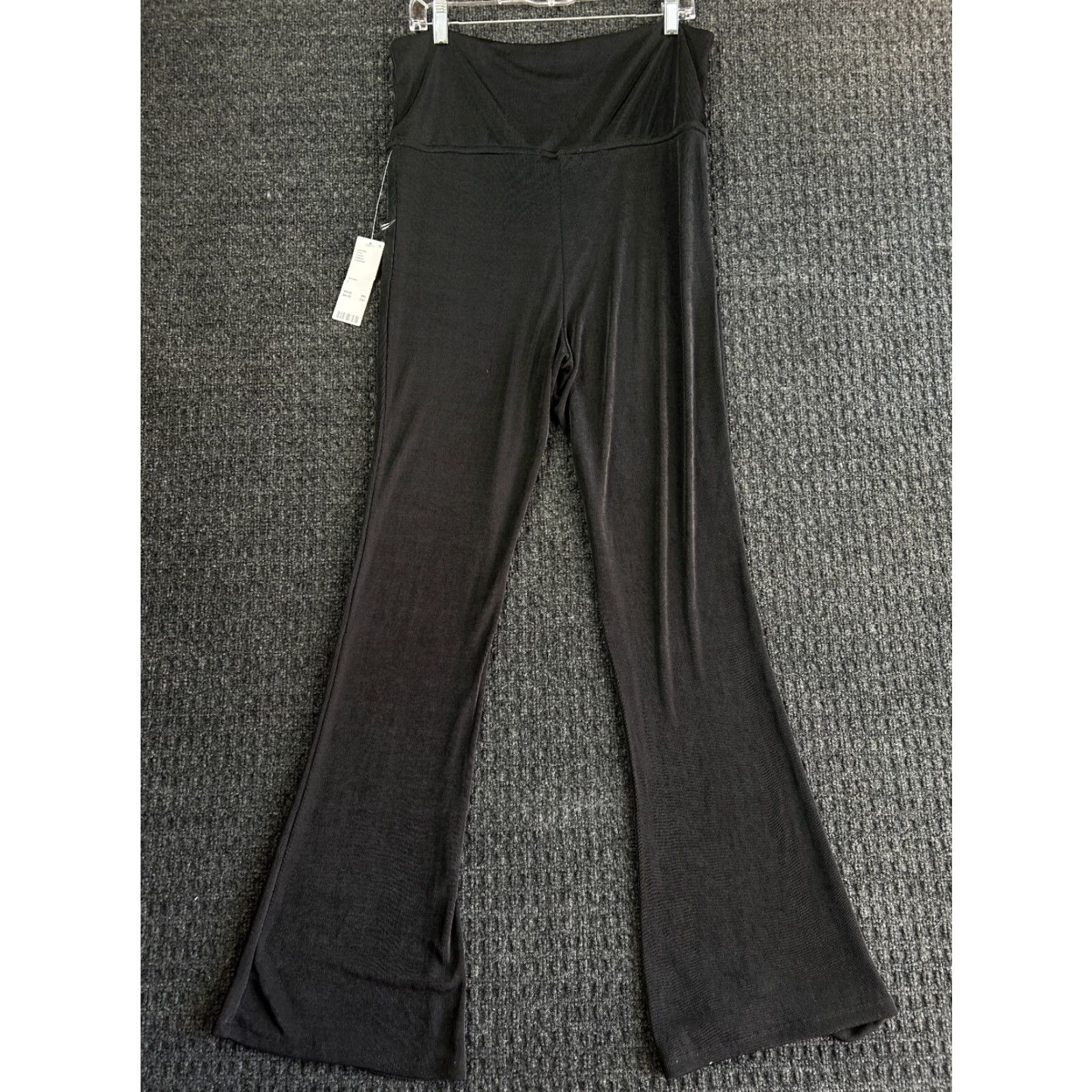 Urban Outfitters Urban Outfitters High Waisted Flare Boot Cut Leggings Pants L Black NEW Womens Regular Pant Size 36" / US 14 / IT 50 - 3 Thumbnail