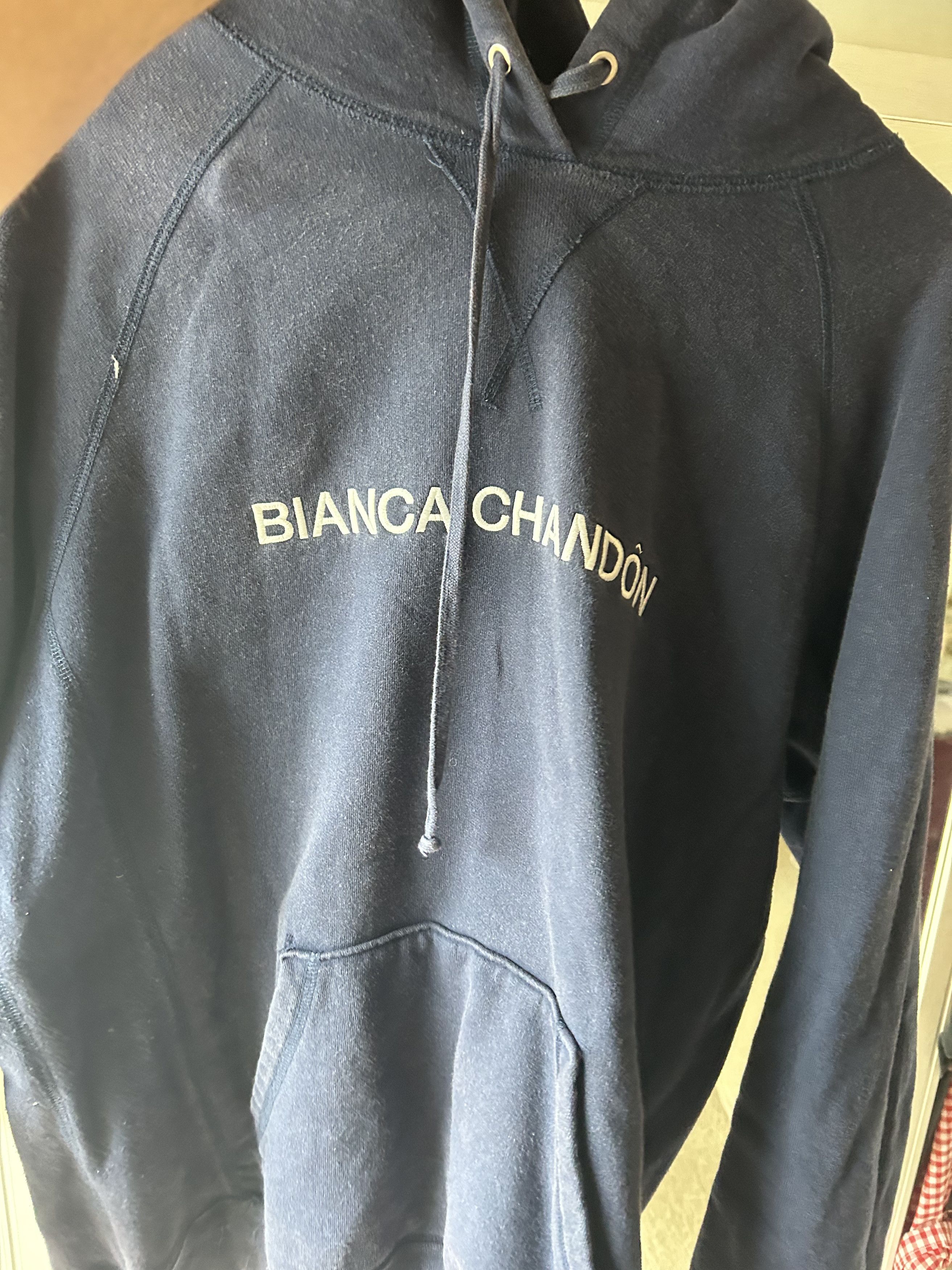 Bianca Chandon Bianca Chandon Navy Logo Hoodie Grailed
