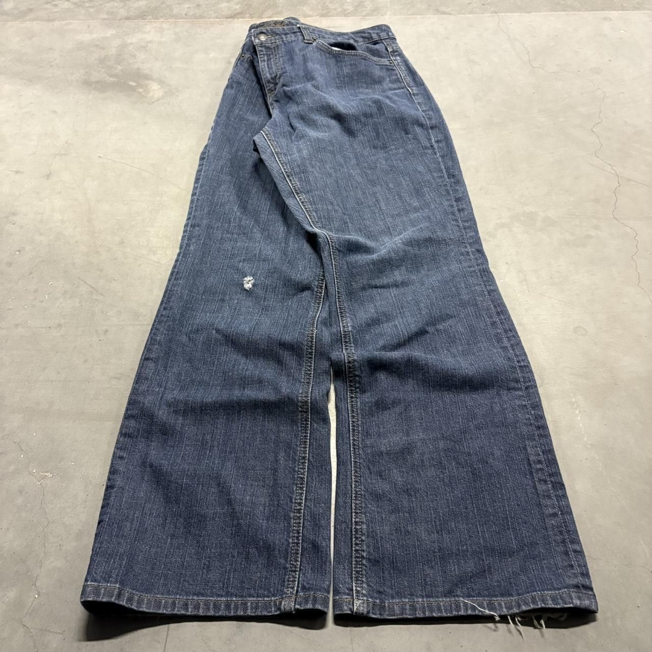 Tommy Hilfiger Vintage Y2K/2000s Baggy Tommy Hilfiger Bootcut Dark Wash Streetwear Denim Jeans! Size US 38 / EU 54 - 3 Thumbnail