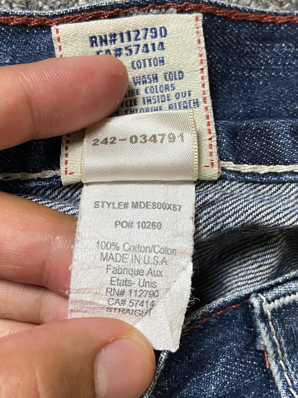 True Religion × Vintage Vintage True Religion Distressed Denim Jeans (123) Size US 34 / EU 50 - 5 Thumbnail