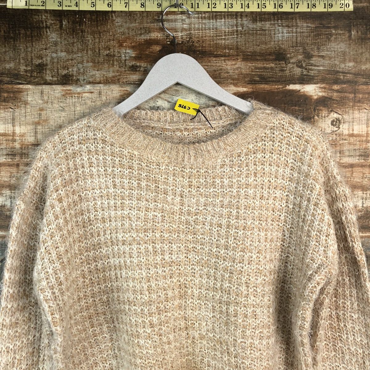 Homespun Knitwear DLL Park Girl Brown shaggy fur Mohair Knitwear #C375 Size M / US 6-8 / IT 42-44 - 4 Thumbnail