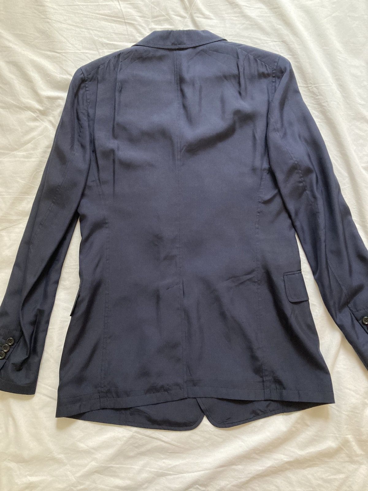 Saint Laurent Paris Runway DB Silk Jacket 48 Size 38R - 3 Thumbnail