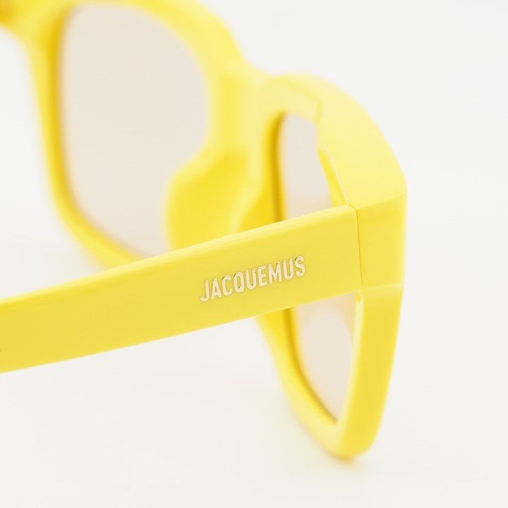 Jacquemus Jacquemus CARINO JAC/20 C4 Sunglasses Yellow Square Frame Size ONE SIZE - 10 Thumbnail
