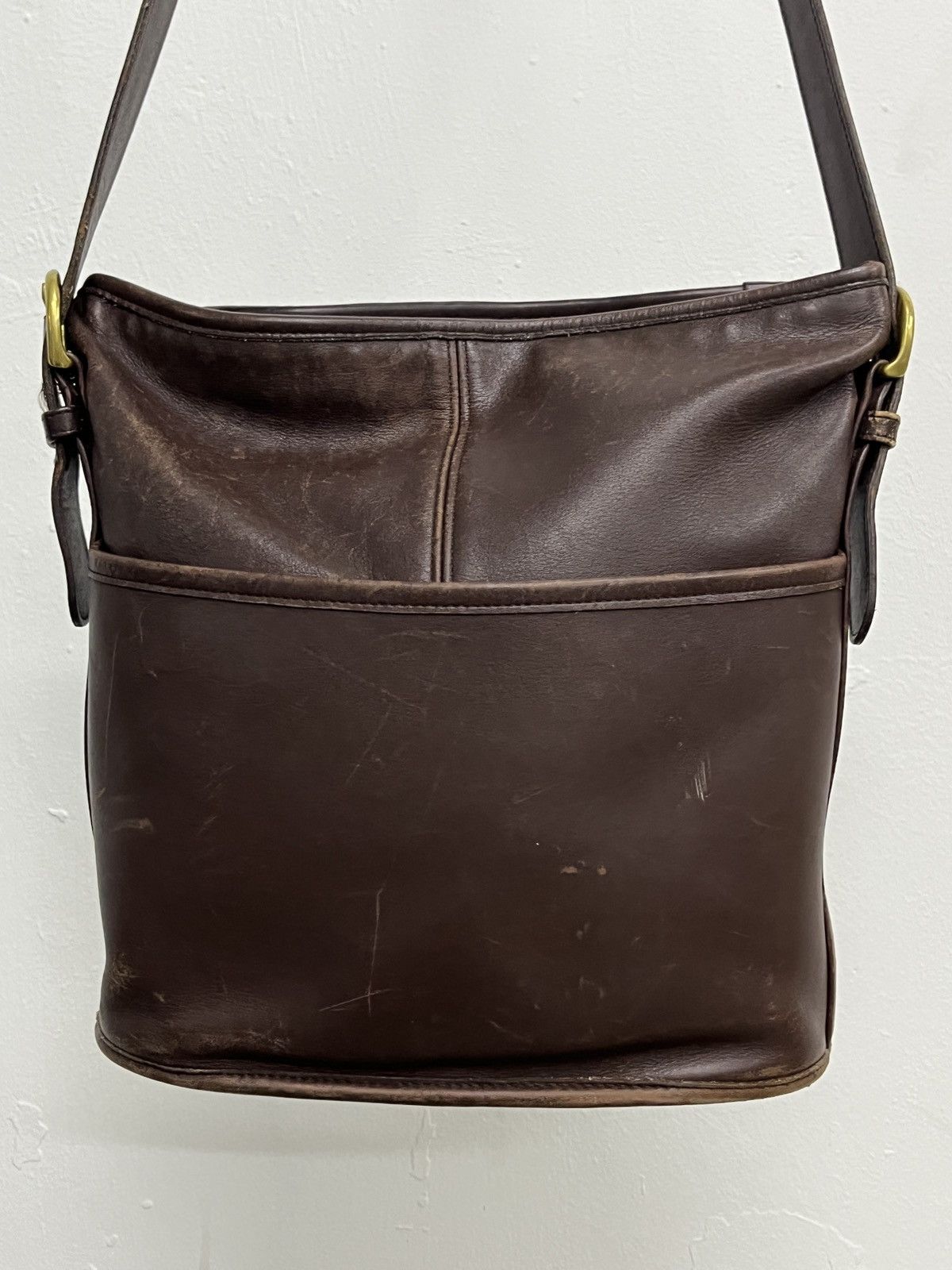 Coach Coach Vintage Tanned Patina Cowhide Leather Bucket Bag Size ONE SIZE - 6 Thumbnail