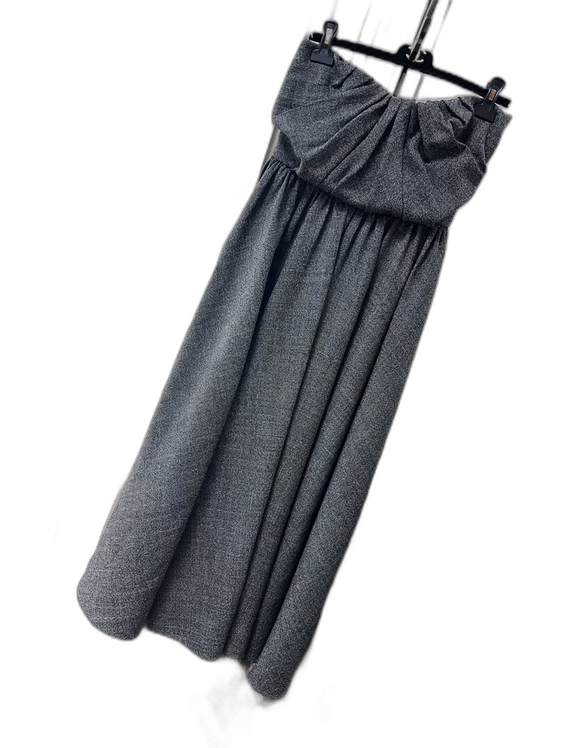 Dior Dior Deep Gray Strapless Dress Gown-2506 Size M / US 6-8 / IT 42-44 - 1 Thumbnail