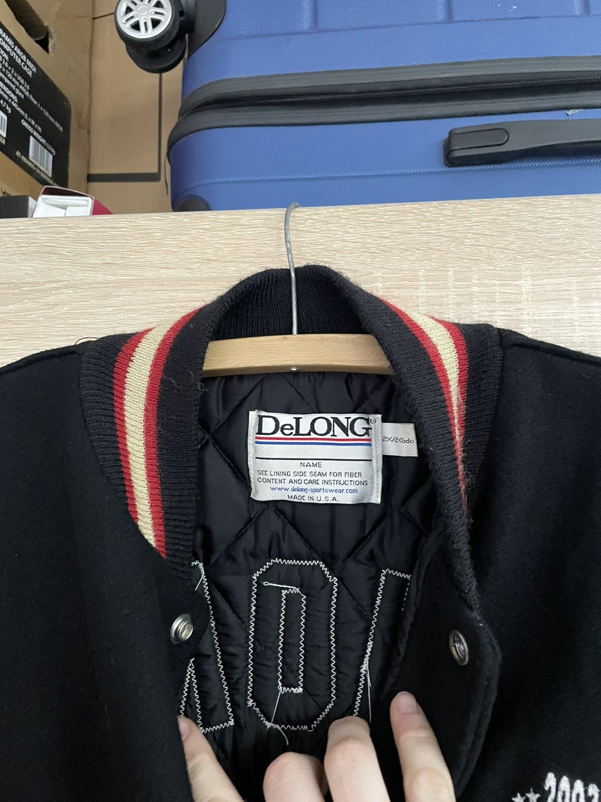 Delong Vintage DeLONG Varsity Jacket — Bellmawr Bears Hockey 2003 Size US XXL / EU 58 / 5 - 10 Thumbnail