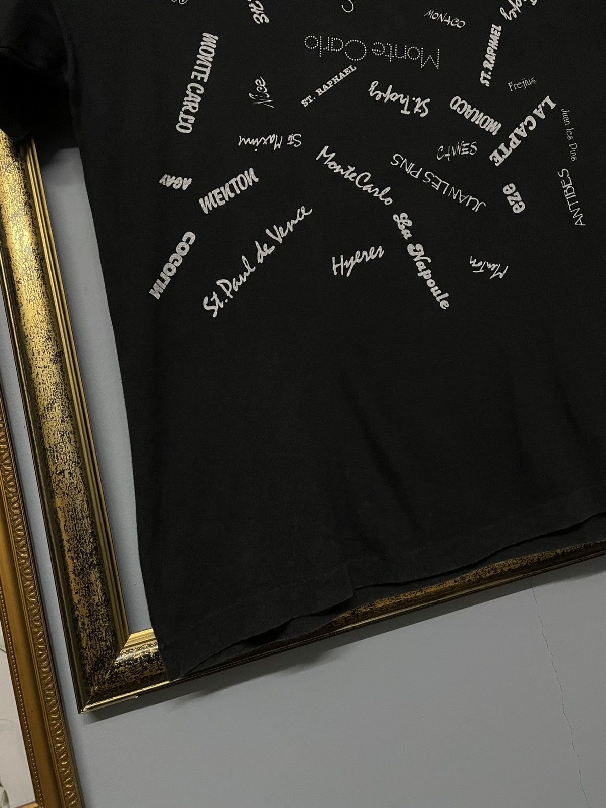 Designer Vintage 1990s Single Stitch Famous Place In Monaco Tshirt Size US XL / EU 56 / 4 - 4 Thumbnail